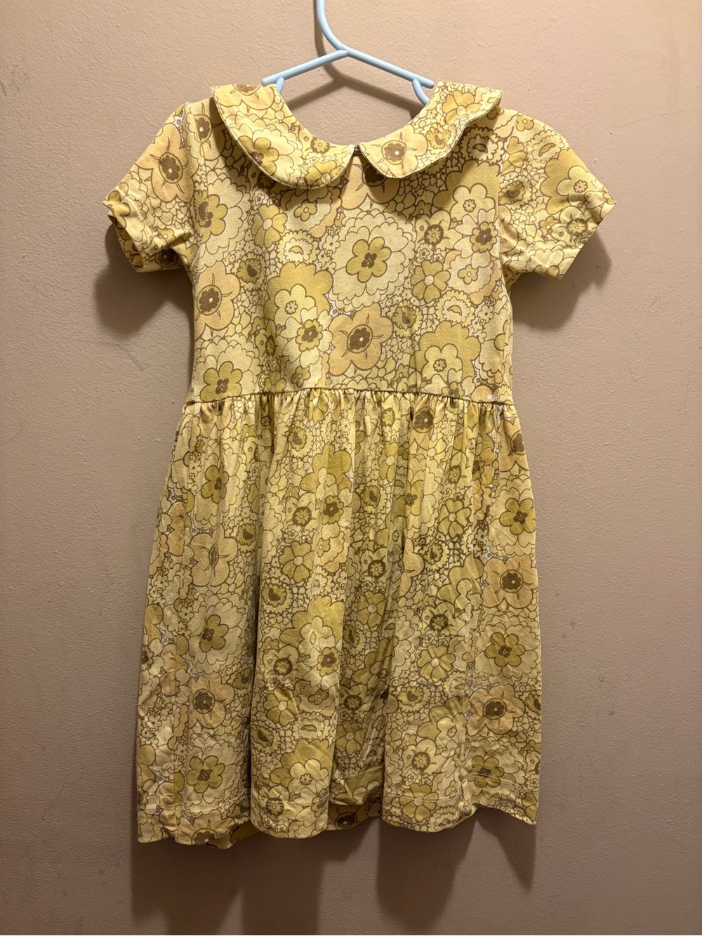 kate quinn girls size 4t OG golden mid century floral dress